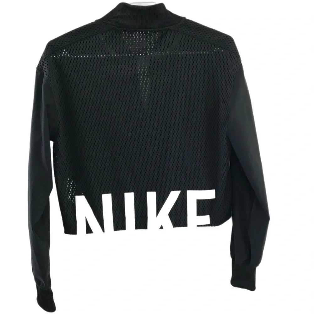 Nike Black Mesh Bomber Jacket - Picture 3 of 7